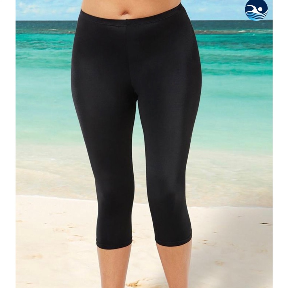 CHLORINE RESISTANT LYCRA XTRA LIFE SWIM CAPRI - Plus size